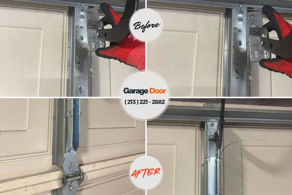Before and after: garage door company St. Elmo, IL